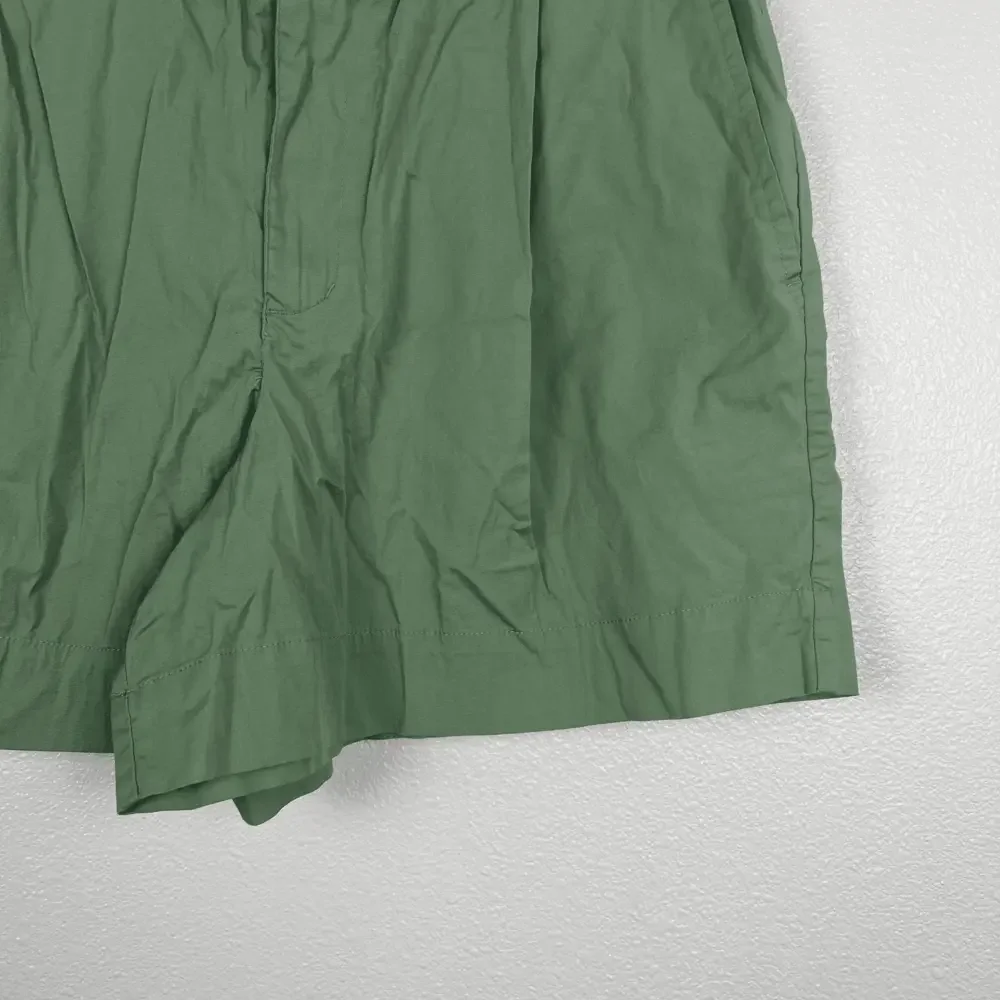 A New Day Women's Chino Pull‎ On Shorts Green Sz M